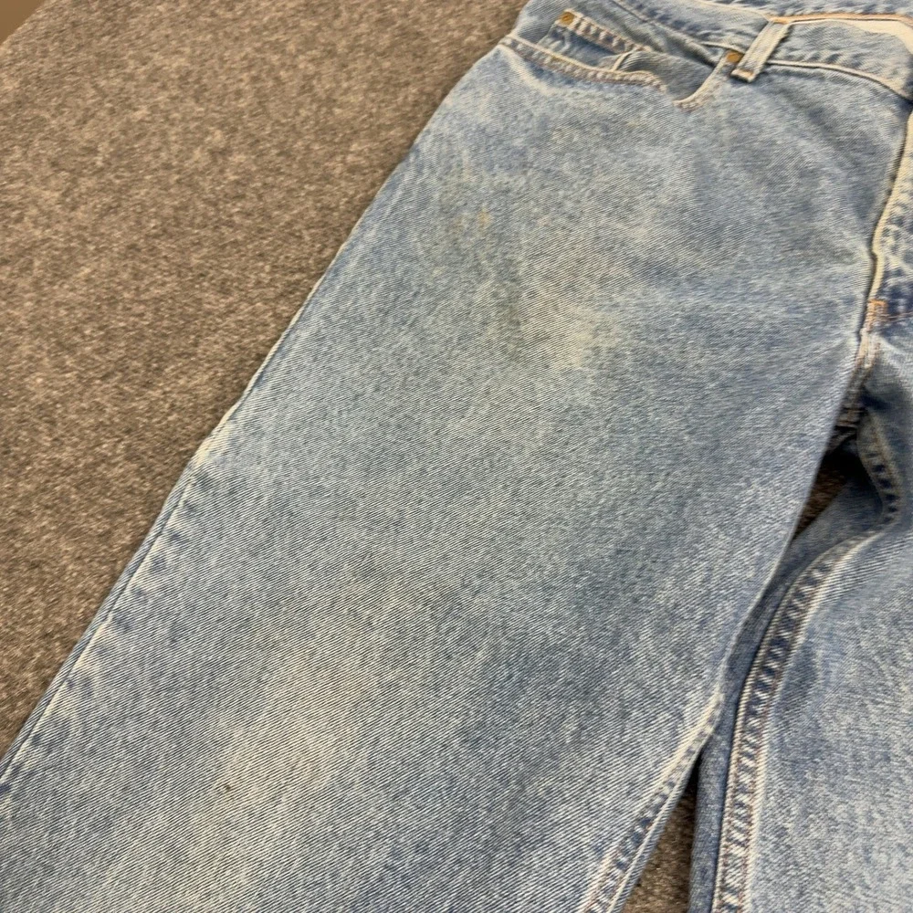 Eddie Bauer Jeans Mens 42x32 Blue Cotton Relaxed Fit Denim Outdoor Casual Style